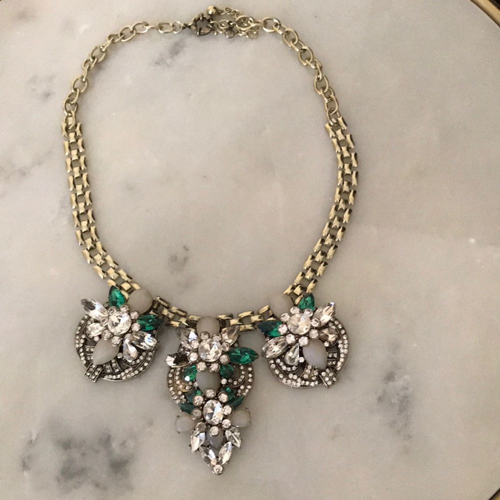 J. crew Emerald Necklace